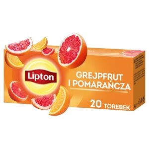 Herbatka owocowa Lipton Grejpfrut i Pomarańcza 20x1,7g - opinie w konesso.pl