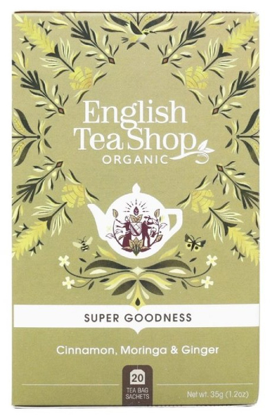 Ziołowa herbata English Tea Shop Cinnamon Moringa Ginger 20x1,75g
