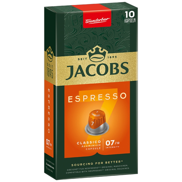 Kapsułki do Nespresso Jacobs Espresso 7 Classico 10 szt.