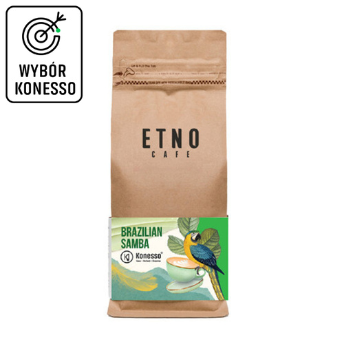 Kawa ziarnista Etno Cafe X Konesso Brazilian Samba 1kg - opinie w konesso.pl