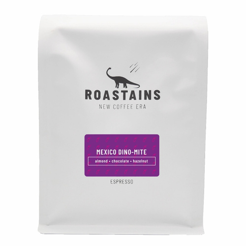Kawa ziarnista Roastains Meksyk Dino-Mite Espresso 1kg - opinie w konesso.pl
