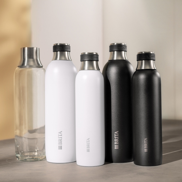 Butelka ze stali nierdzewnej BRITA  sodaTRIO 650ml - Biała