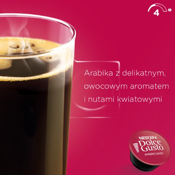 ZESTAW Kapsułki Nescafé Dolce Gusto Americano 3x16 sztuk