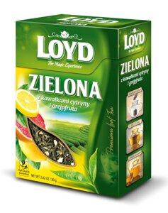 Herbata liściasta Loyd Zielona Cytryna & Grejpfrut 80g - NIEDOSTEPNY - opinie w konesso.pl