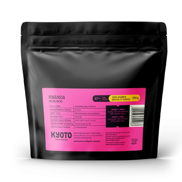 Kawa ziarnista KYOTO Rwanda Murundo 250g - NIEDOSTĘPNY