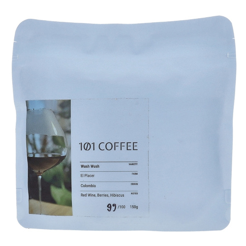 Kawa ziarnista 101 COFFEE Colombia El Placer Wush Wush Natural Extended Fermentation 150g – NIEDOSTĘPNY