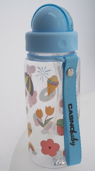 OUTLET - Butelka na wodę dla dzieci Casno Willy 400 ml - Niebieska