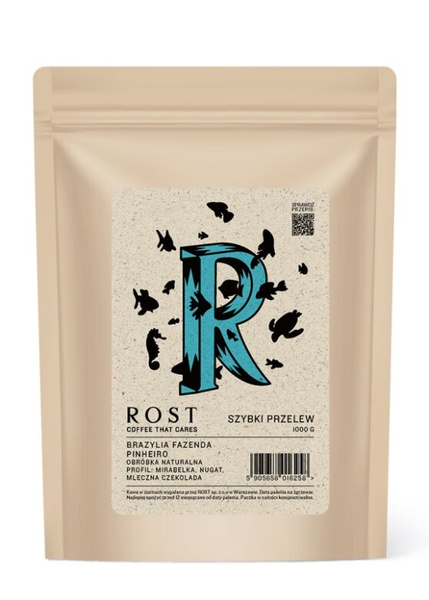 Kawa ziarnista ROST Brazylia Fazenda Pinheiro Szybki Przelew 1kg - NIEDOSTĘPNY
