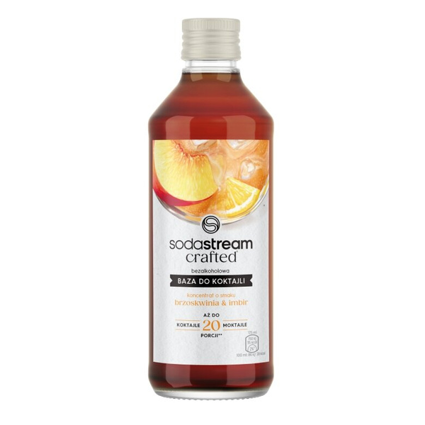 Baza do koktajli SodaStream Crafted Brzoskwinia Imbir 330 ml