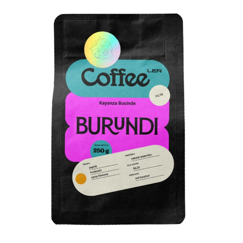 Kawa ziarnista Leń Coffee Burundi Kayanza Businde Filtr 250g – NIEDOSTĘPNY