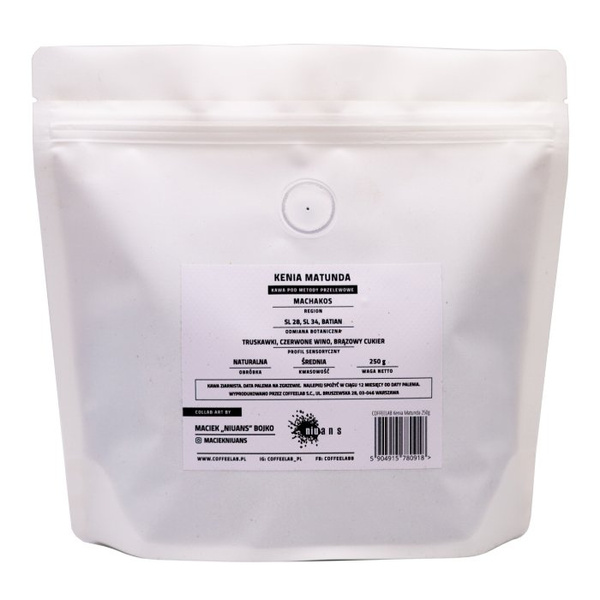 Kawa ziarnista Coffeelab Kenia Matunda 250g - NIEDOSTĘPNY