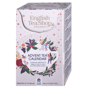 Kalendarz adwentowy z herbatą English Tea Shop 25x1,5g - Biały