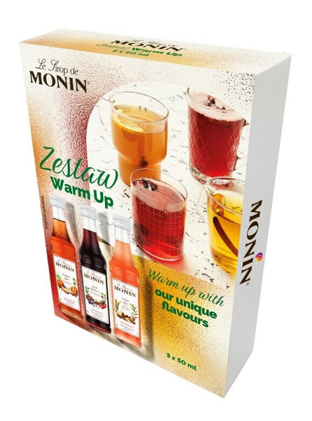 OUTLET - Zestaw syropów Monin Warm Up 3x50 ml