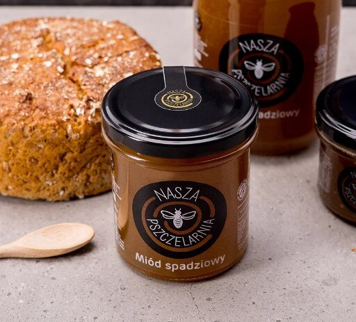 Miód spadziowy Nasza Pszczelarnia 190g