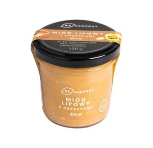 Miód lipowy z orzechami - krem BEHARMONY 120g - NIEDOSTĘPNY