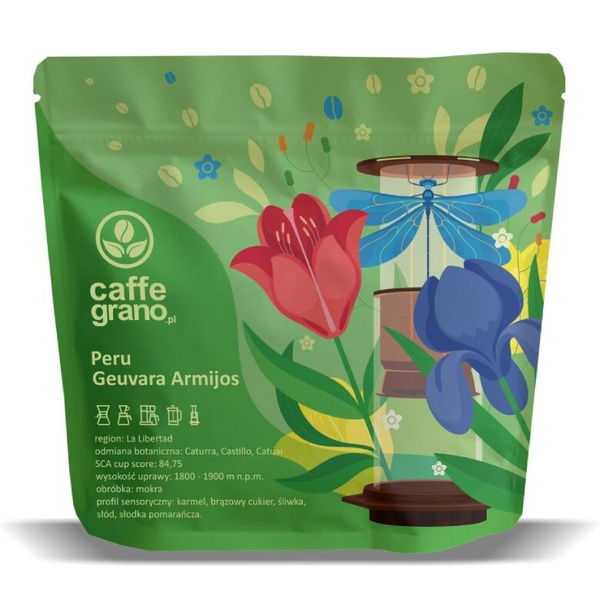 Kawa ziarnista Caffe Grano Peru Guevara Armijos 250g - NIEDOSTĘPNY