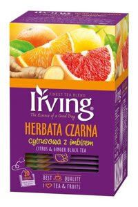 Herbata czarna Irving cytrusowa z imbirem 20x1,5g
