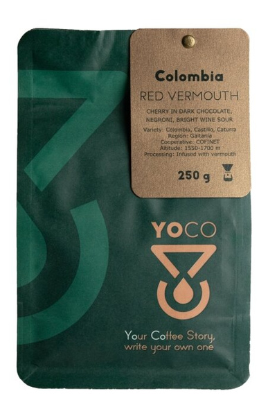Kawa ziarnista YoCo Coffee Colombia Red Vermouth Filtr 250g