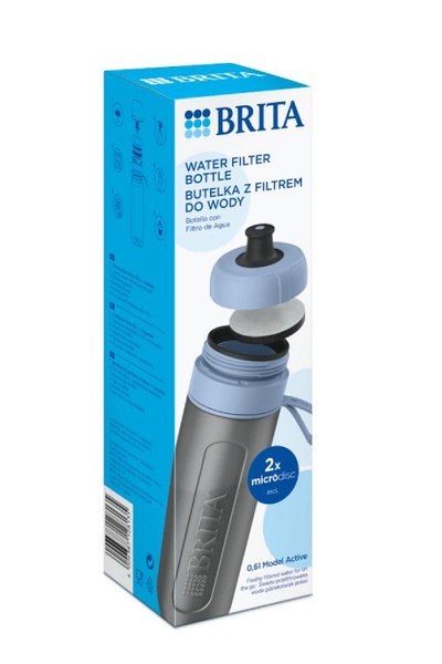 Butelka filtrująca BRITA Active 0,6l - Pastelowy błękit