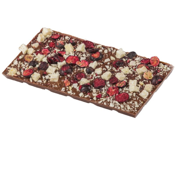 Czekolada Świąteczna mleczna M.Pelczar Chocolatier z czarną porzeczką, cynamonem i jabłkami 85g