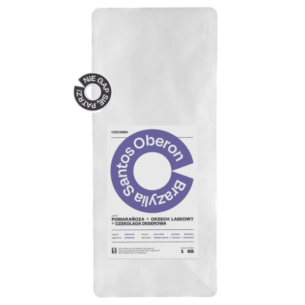 Kawa ziarnista Leń Coffee BRAZYLIA Santos Oberon 1kg