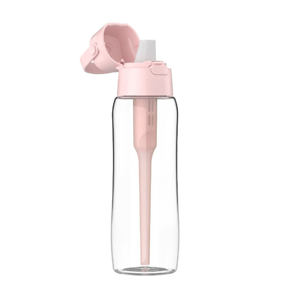 Szklana butelka filtrująca wodę Dafi GLASS 0,6 L + filtr - Baby Pink