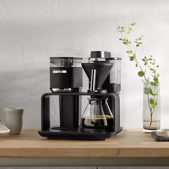 Ekspres przelewowy Melitta EPOS - Czarno-srebrny + 250G KAWY GRATIS