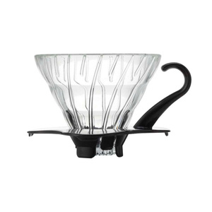 Szklany Drip Hario V60-01 - Czarny – NIEDOSTĘPNY - opinie w konesso.pl