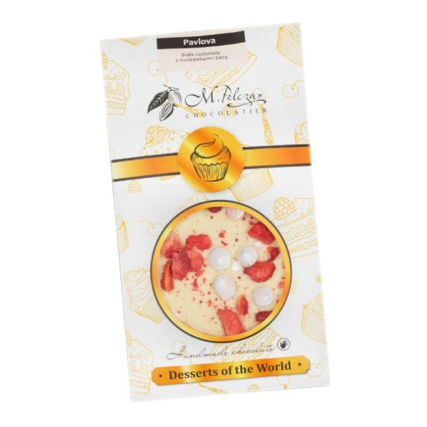 Biała czekolada M.Pelczar Chocolatier Desery Świata - Pavlova 50g