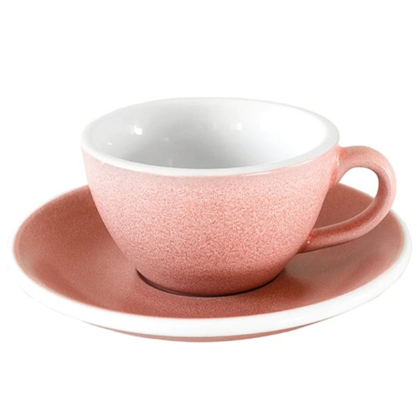 Filiżanka Loveramics Egg Cinnabar do Flat White 150 ml - Czerwono-Pomarańczowy