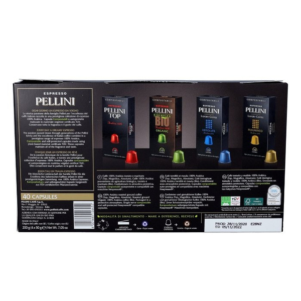 Kapsułki do Nespresso Pellini Multipack - 4x10 sztuk - NIEDOSTĘPNY