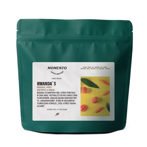 Kawa ziarnista Momento Coffee Rwanda Rushashi Nº3 250g