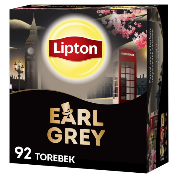 Herbata czarna Lipton Earl Grey 92x1,5g