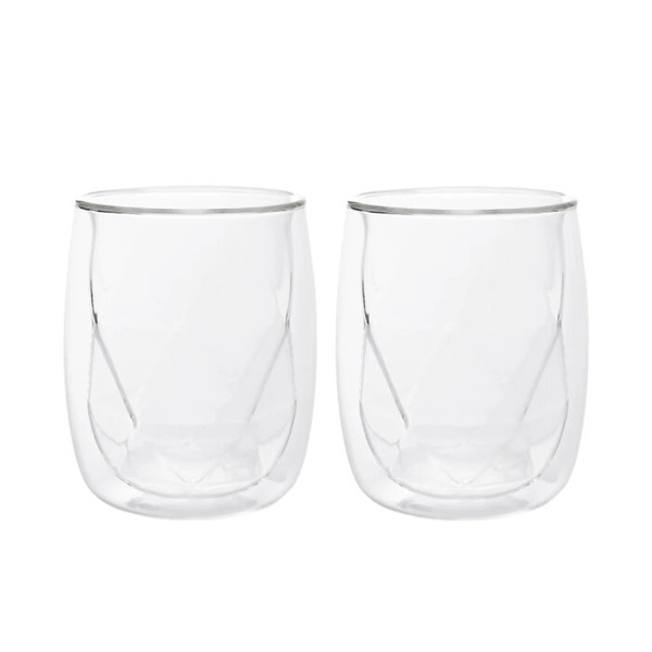 Zestaw szklanek z podwójną ścianką HOMLA CEMBRA MODERN 280 ml - 2 sztuki - NIEDOSTĘPNY