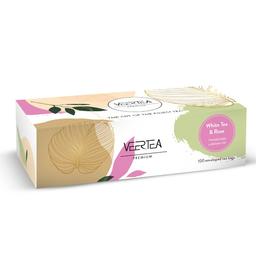 Biała herbata Veertea White & Rose 100x2g