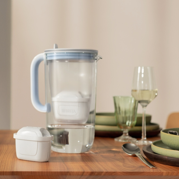 Szklany dzbanek z filtrem BRITA Glass MAXTRA PRO Pure Performance 2,5 L - Niebieski