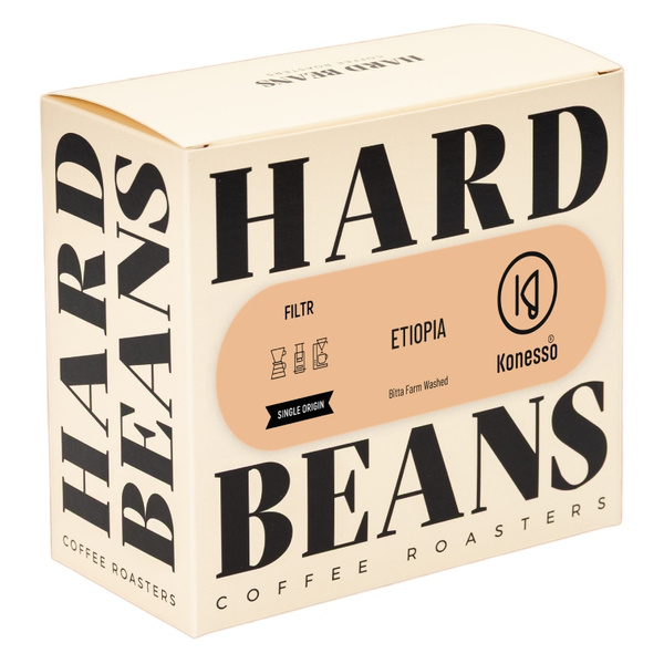 Kawa ziarnista Hard Beans Etiopia Bitta Farm Filtr - KONESSO 250g