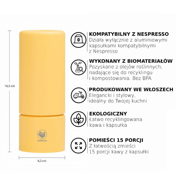 Narzędzie do recyklingu kapsułek z kawą Recicloo WAYCAP - Zielony