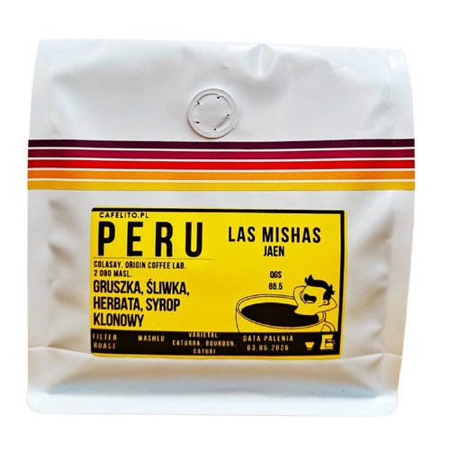 Kawa ziarnista Cafelito Peru Las Mishas Jaen 250g