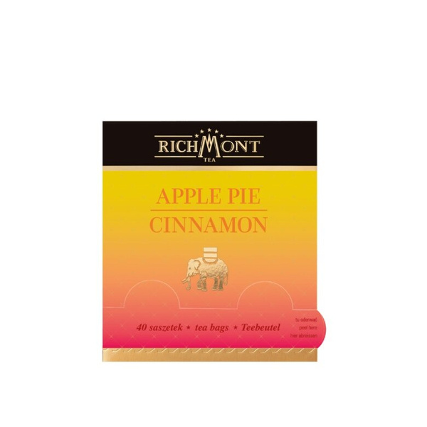 OUTLET - Herbatka owocowo-ziołowa Richmont Apple Pie Cinnamon 40x6g