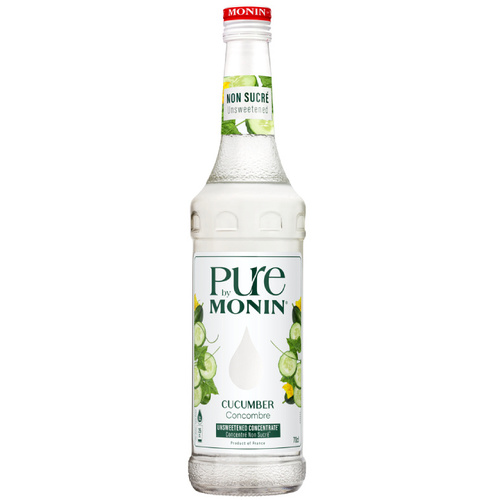 Syrop bez dodatku cukru PURE by MONIN - Ogórek 0,7L