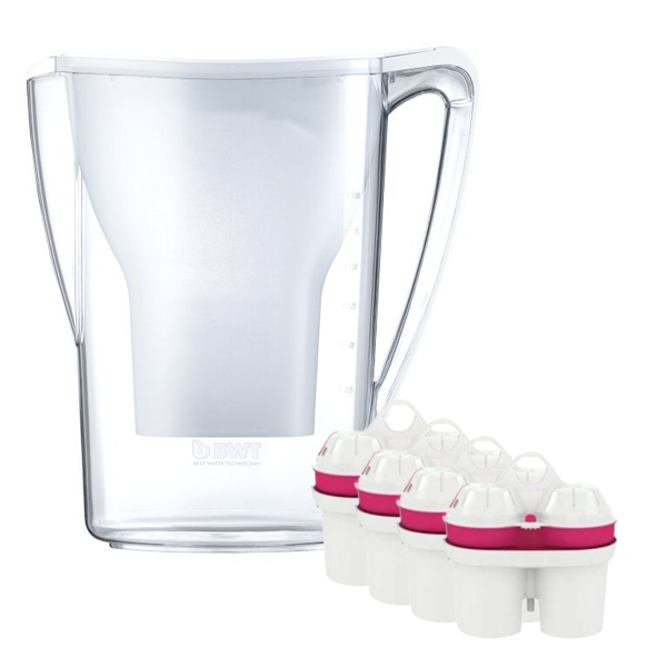 Dzbanek filtrujący wodę BWT Aqualizer Home 2.7L Biały manualny + 4 wkłady magnezowe