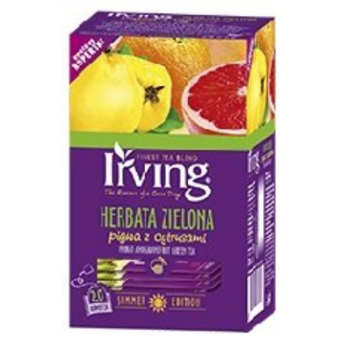 Herbata zielona Pigwa z cytrusami Irving 20x1,5g