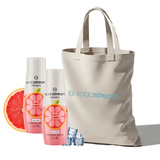 ZESTAW Syrop SodaStream Różowy Grejpfrut bez cukru 2x440 ml + torba GRATIS