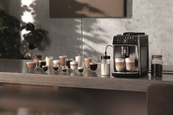 Ekspres do kawy Saeco Gran Aroma SM6582/10 - Ciemny szary