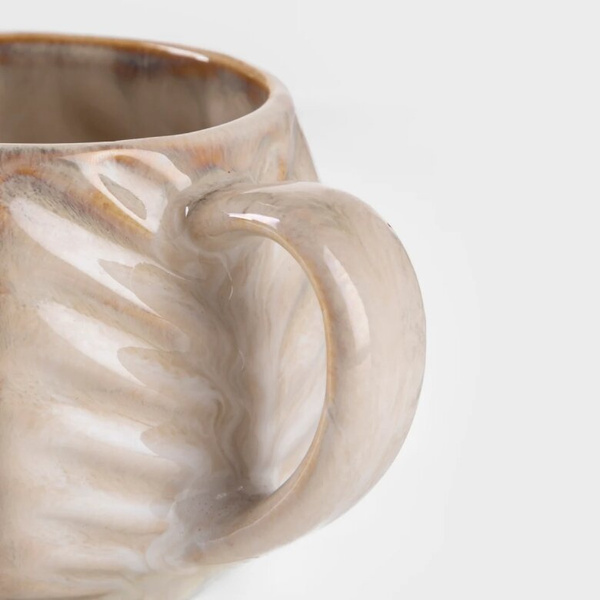 Kubek Homla Almos baryłka ze żłobieniem - Beżowy 380ml - NIEDOSTĘPNY