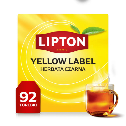 Herbata czarna Lipton Yellow Label 184g - 92 torebki