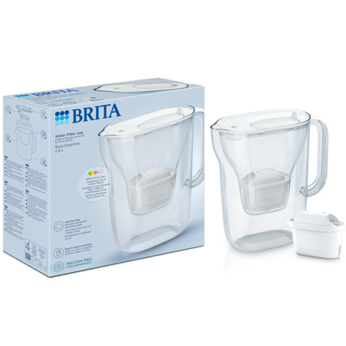 Dzbanek filtrujący BRITA Style Essential MAXTRA PRO Pure Performance - Biały - opinie w konesso.pl