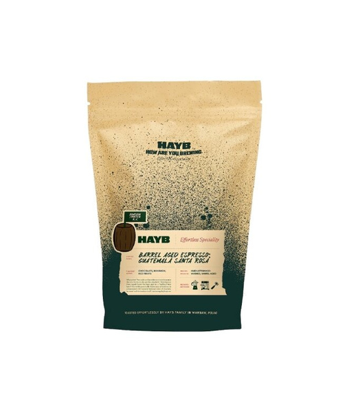 Kawa ziarnista HAYB  Konesso Gwatemala Santa Rosa Barrel Aged Espresso 250g - NIEDOSTĘPNY