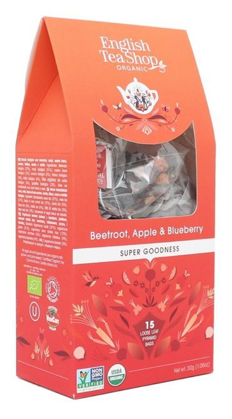 Owocowa herbata English Tea Shop Beetroot Apple & Blueberry 15x2g - NIEDOSTĘPNY